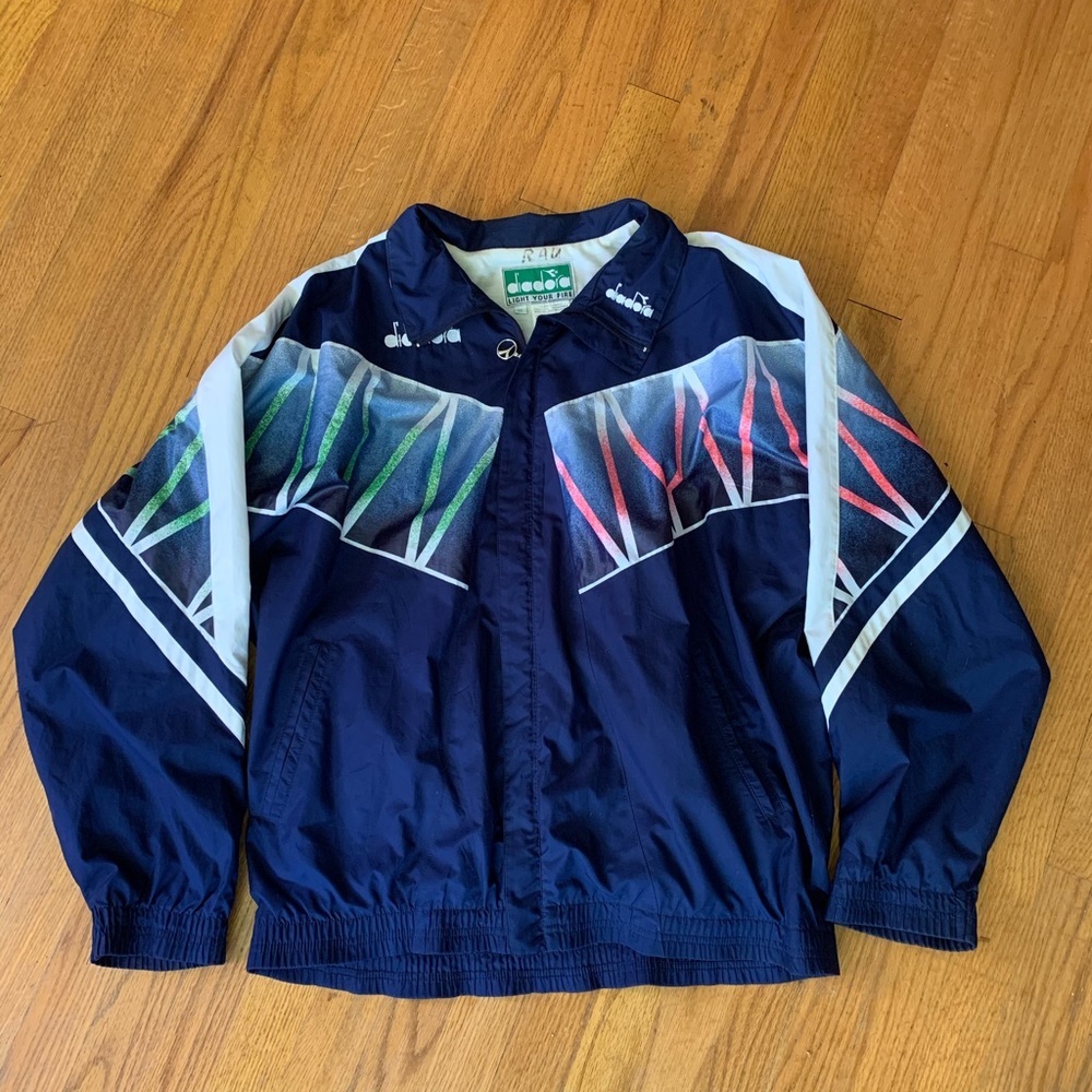 Vintage 90s Diadora Italia Jacket Rare Design